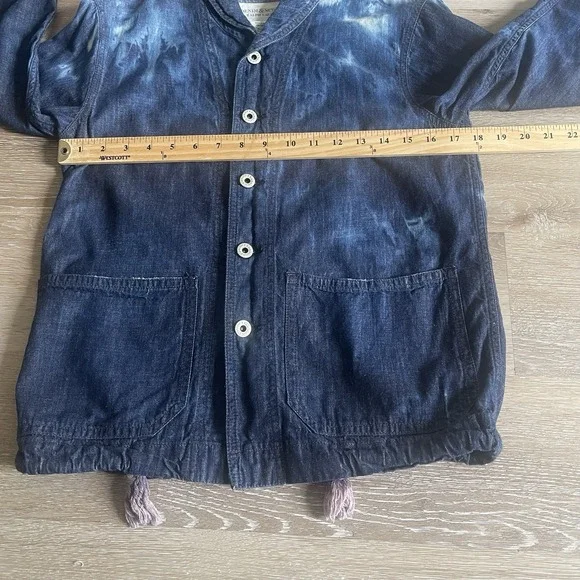 Denim & Supply Tie Dye Blazer Medium Jean Jacket Lightweight Ralph Lauren - Picture 3 of 8
